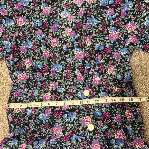 Vintage Floral Black Dress - Picture 8 of 8
